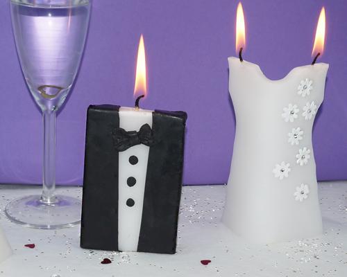 Individuelle Tischkerzen für Hochzeit Individuelle Tischkerzen für Hochzeit