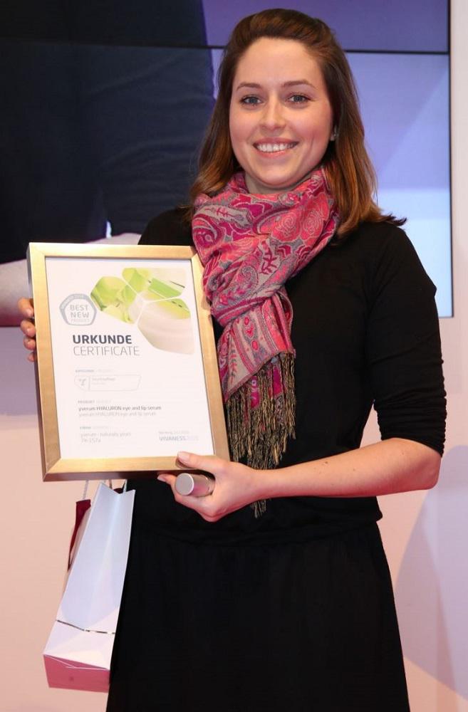 Mitgründerin Iris Janssen freut sich über die erneute Auszeichnung des Best New Product Awards 2016