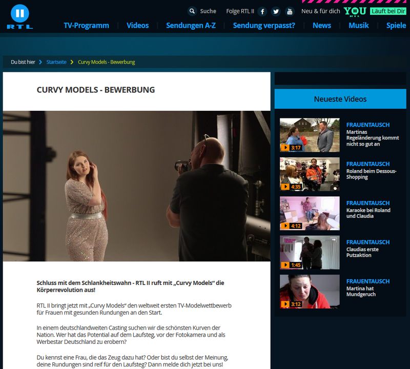 Vollschlanke Frauen ganz vorne - Curvy Models gesucht 