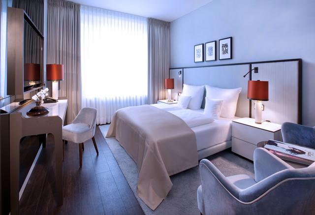 Eines der neuen Zimmer nach der Renovierung im Hotel Königshof