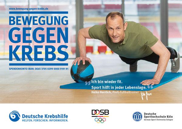 "Bewegung gegen Krebs", Heiko Herrlich, Fußballtrainer"Bewegung gegen Krebs", Heiko Herrlich, Fu&szlig;balltrainer