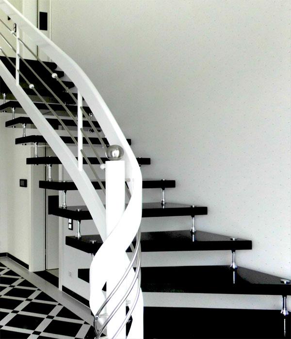 Granittreppen sorgen für ein angenehmes Wohngefühl