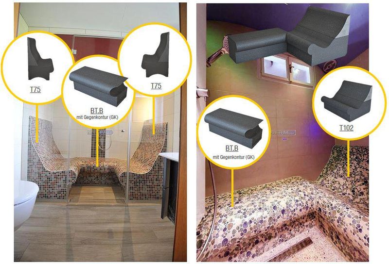 Geflieste Dampfbäder in Modulbauweise selber bauen 