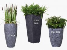 Pflanzkübel im Moon-Design