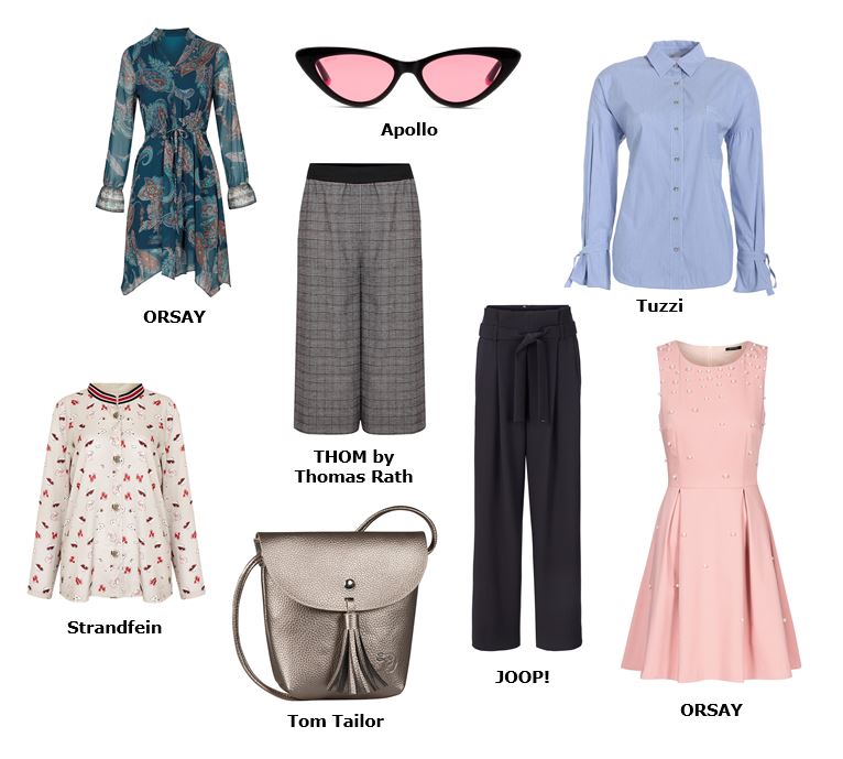 Auffällige Accessoires können bei diesem Look hingegen punkten