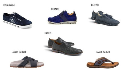 Blaue Männerschuhe