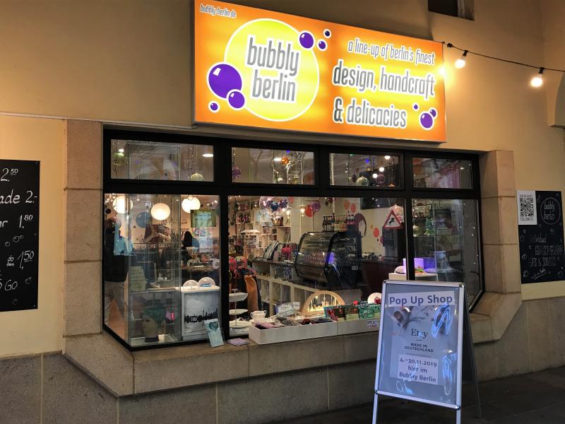Im Bubbly Berlin findet der Etsy - Made in Deutschland - PopUp Shop Berlin statt