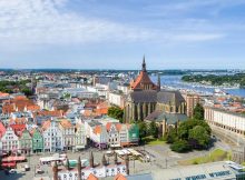 Blick auf die Rostocker Innenstadt (c) Rostock Marketing / Sebastian Krauleidis