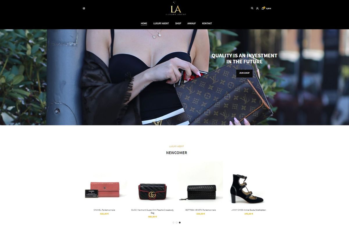 Luxury Agent: Online-Shop für gebrauchte Designerartikel