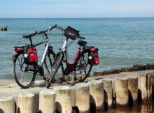 Rast am Meer während einer Ostsee-Biertour (Mecklenburger Radtour)