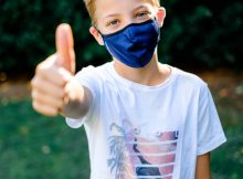 Kind mit Livinguard Maske Pro