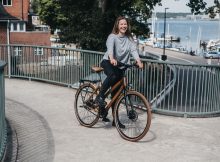 Mit dem Bambus-Rad unterwegs