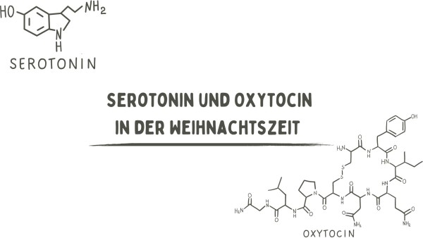 Chemische Formel Hormone Oxytocin und Serotonin