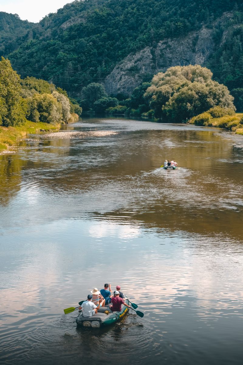 Fluss Berounka in der Tschechischen Republik