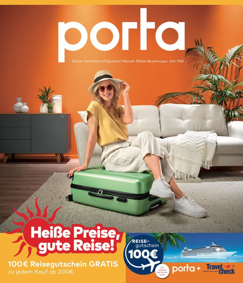 porta verschenkt Reisegutscheine