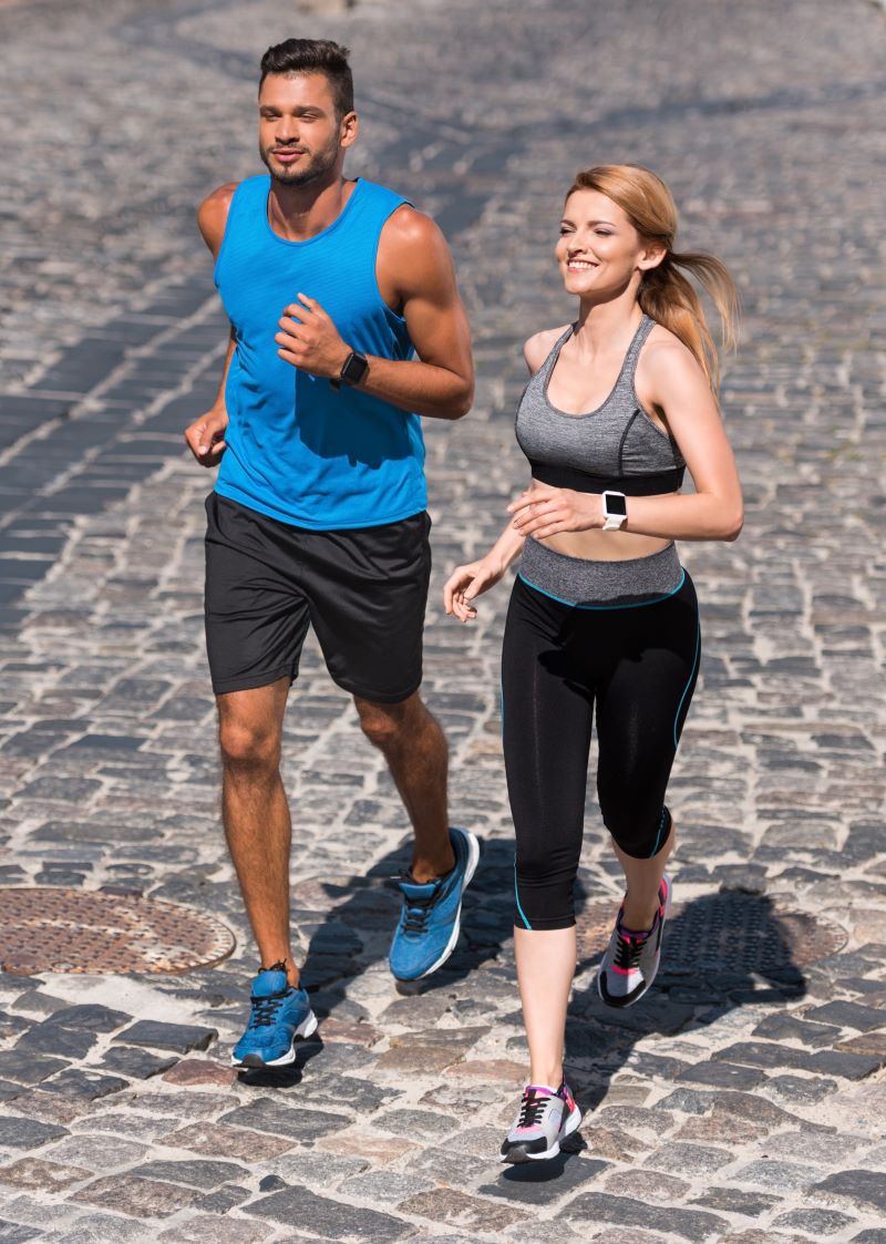 Paar beim Joggen