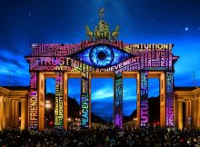 Visualisierung Brandenburger Tor im Festival of Lights 2023