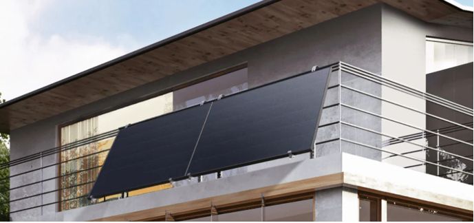 Balkon Solaranlagen sind flexibel und einfach zu installieren. 