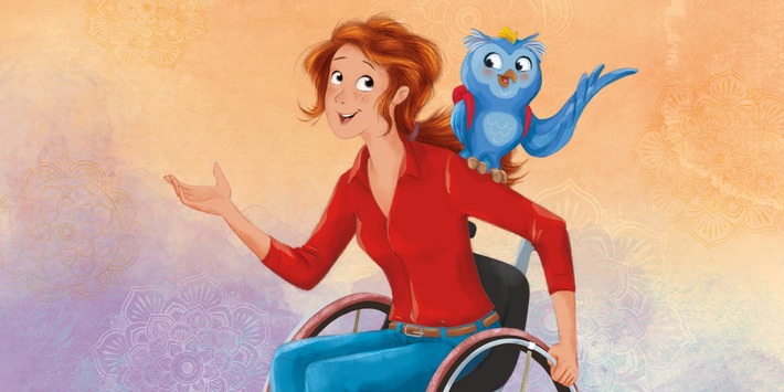 Elea Eluanda und Ezechiel, ihre blaue Tr&ouml;stereule.