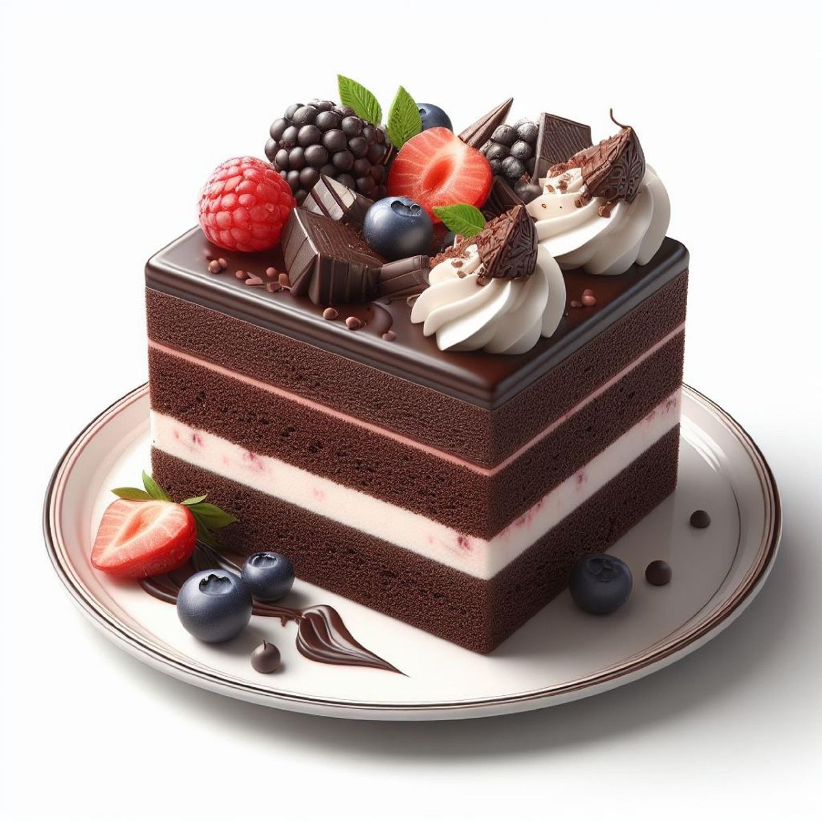 Schokot&ouml;rtchen mit Fr&uuml;chten