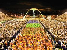 Karnevalsparade im Sambódromo in Rio de Janeiro