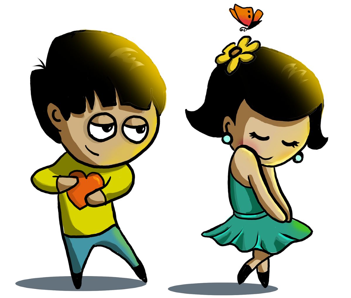 Glücklich zum Valentinstag