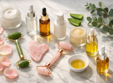 Hautpflege wie Models