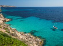 Blick auf Cap Rocat (Mallorca)