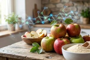 In Apfelpulver steckt die gebündelte Wirkung von Äpfeln