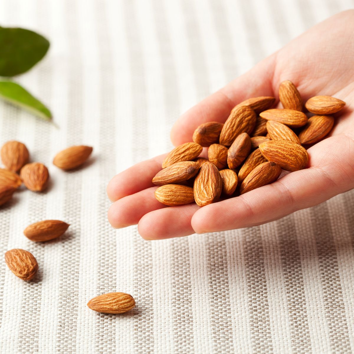 Eine Handvoll Mandeln