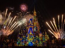 Grand fireworks display at Magic Kingdom