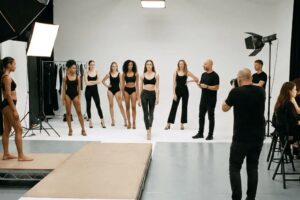Model-Training mit Fotograf