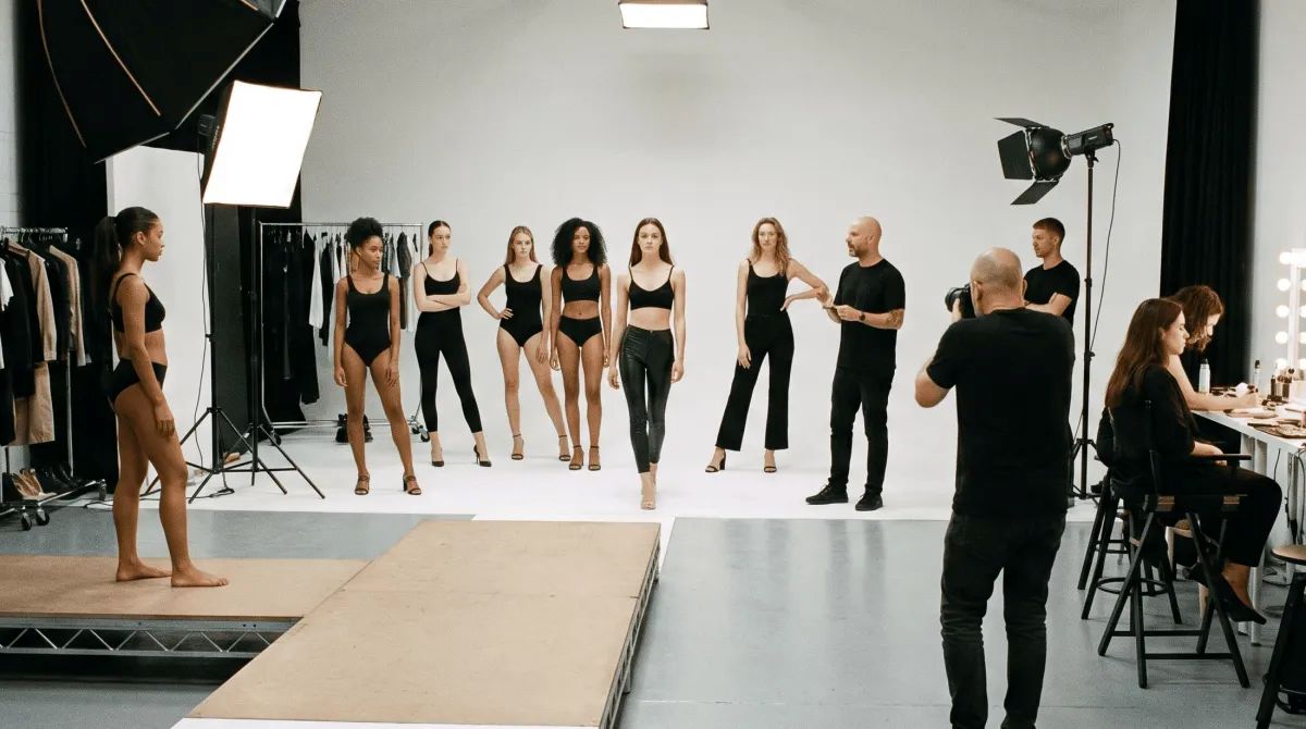 Model-Training mit Fotograf