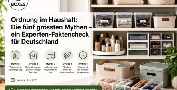 Ordnung halten im Haushalt ist ganz einfach