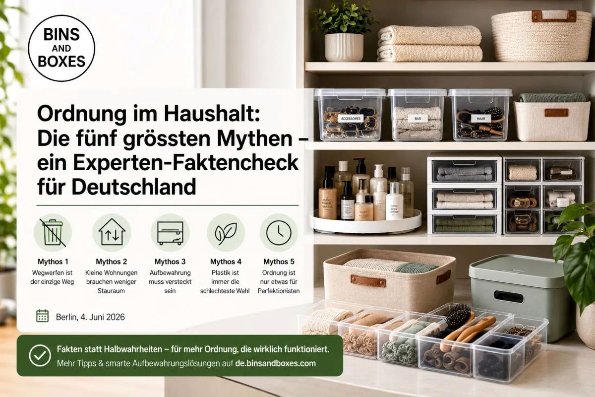 Ordnung halten im Haushalt ist ganz einfach