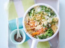Sommerliches Reisgratin
