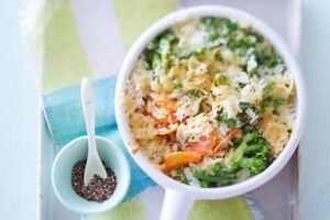 Sommerliches Reisgratin