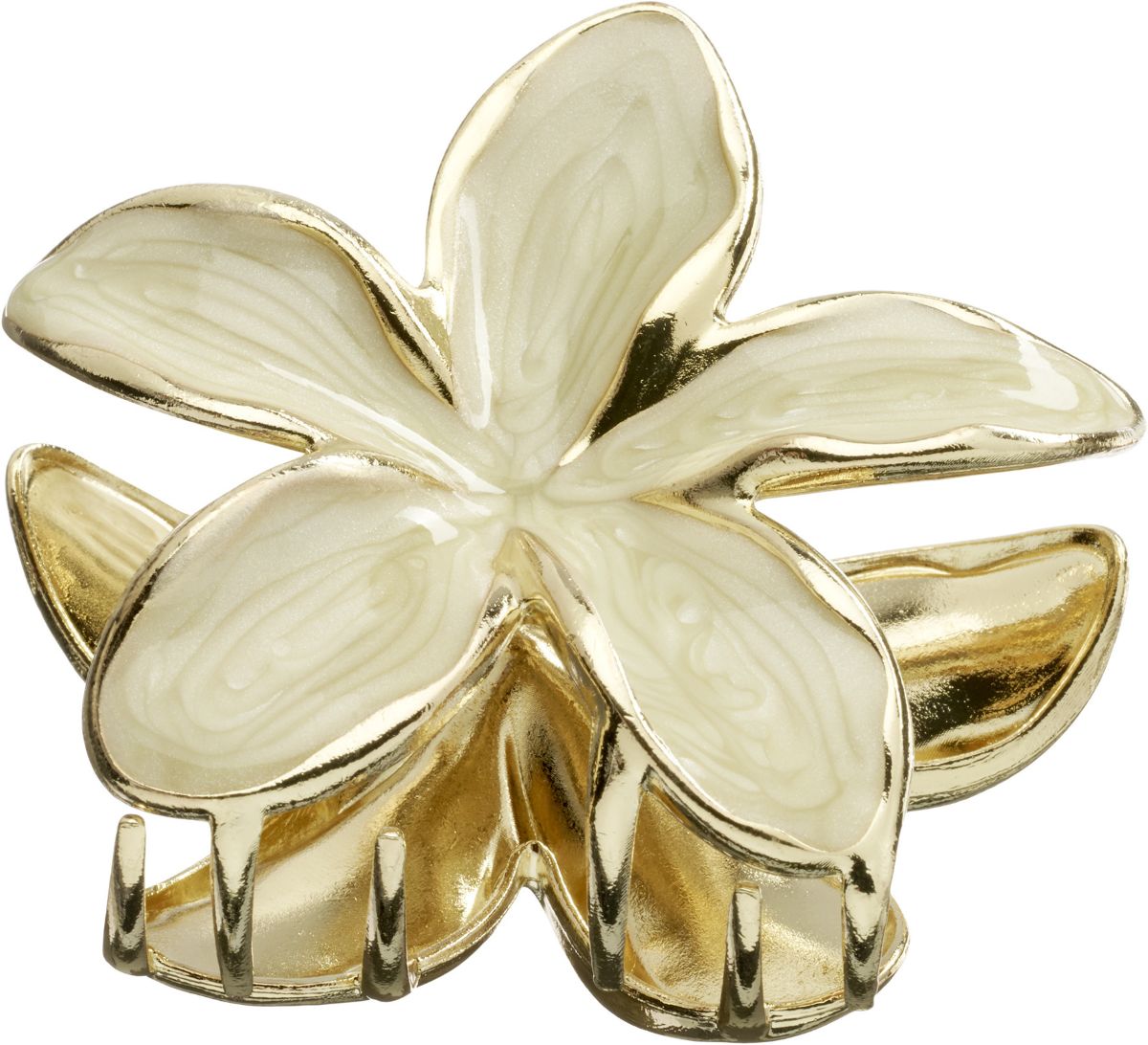 ebelin Haarklammer Blume, weiß Gold-Optik für 3,95 €
