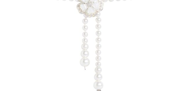 Eleganter Perlengürtel mit Perlmutt und Vanzetti Logoplättchen für 27,95 €