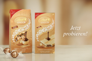 Lindor Golden Caramel mit Haselnuss überzeugt durch eine raffinierte Komposition