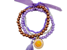 Escapulario Armbandset Flieder Orange