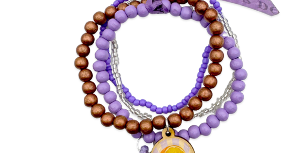 Escapulario Armbandset Flieder Orange