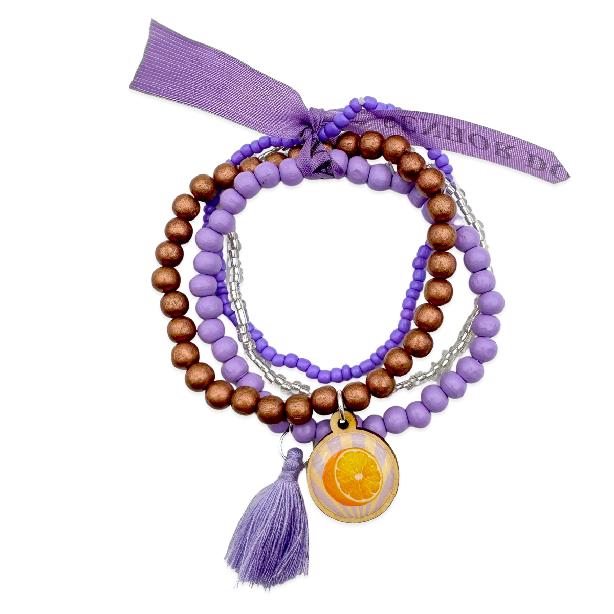 Escapulario Armbandset Flieder Orange