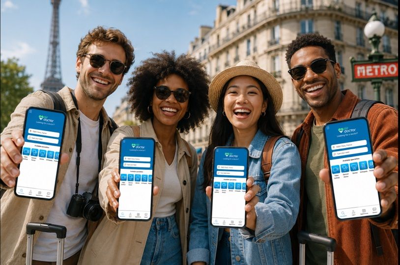 Per App mit geprüften, lizenzierten Ärzten - per Videosprechstunde verbinden