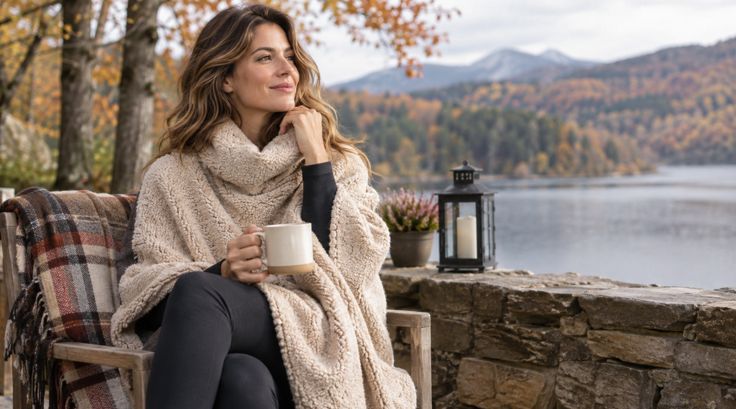 Besonders im Herbst Ponchos gehen fast immer