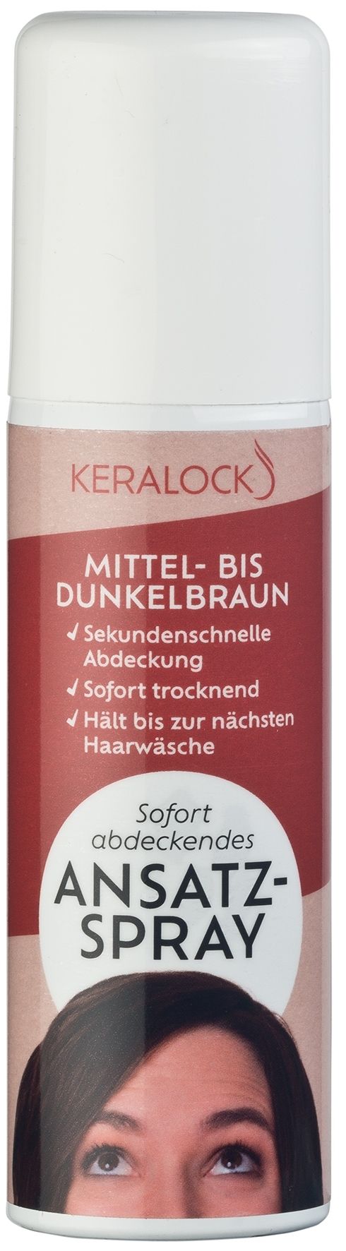 Keralock Sofort abdeckendes Ansatzspray Mittel- bis Dunkelbraun - 75 ml / 3,95 €*